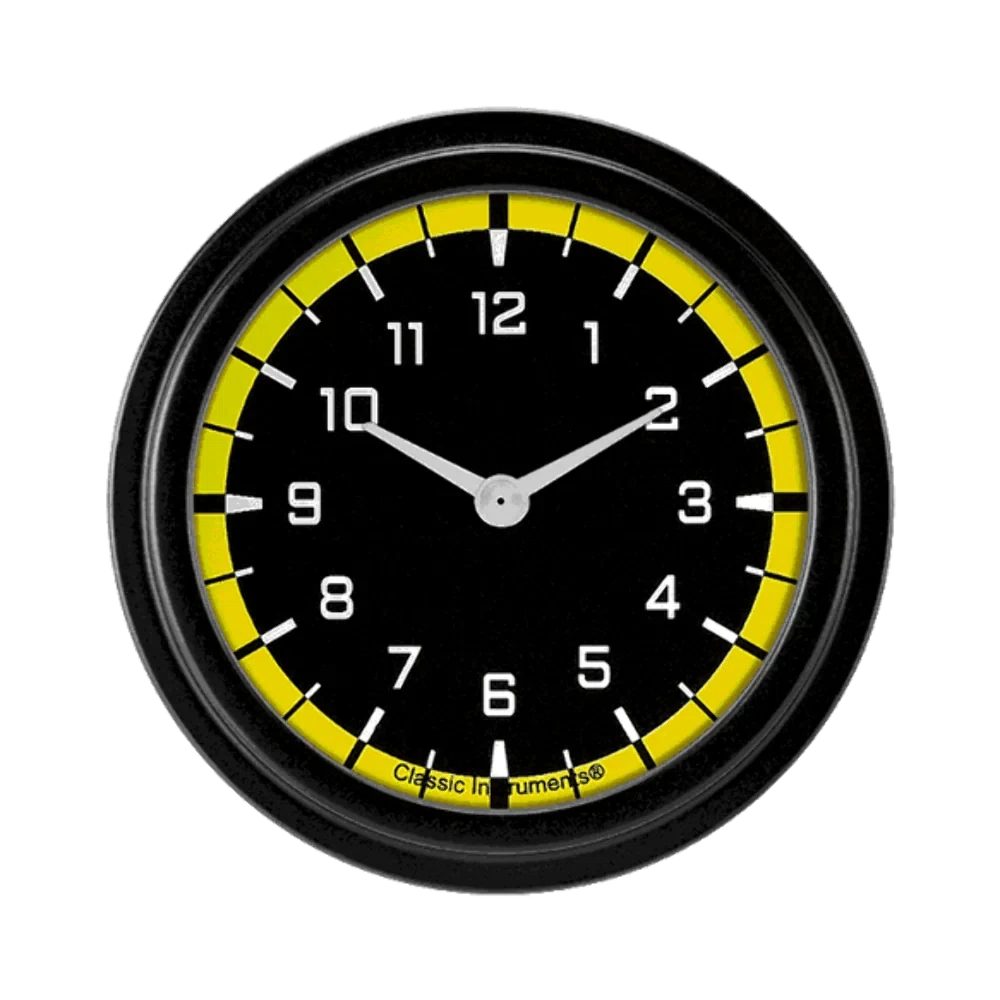 AutoCross Yellow 2 5_8_ Clock AX92YBLF